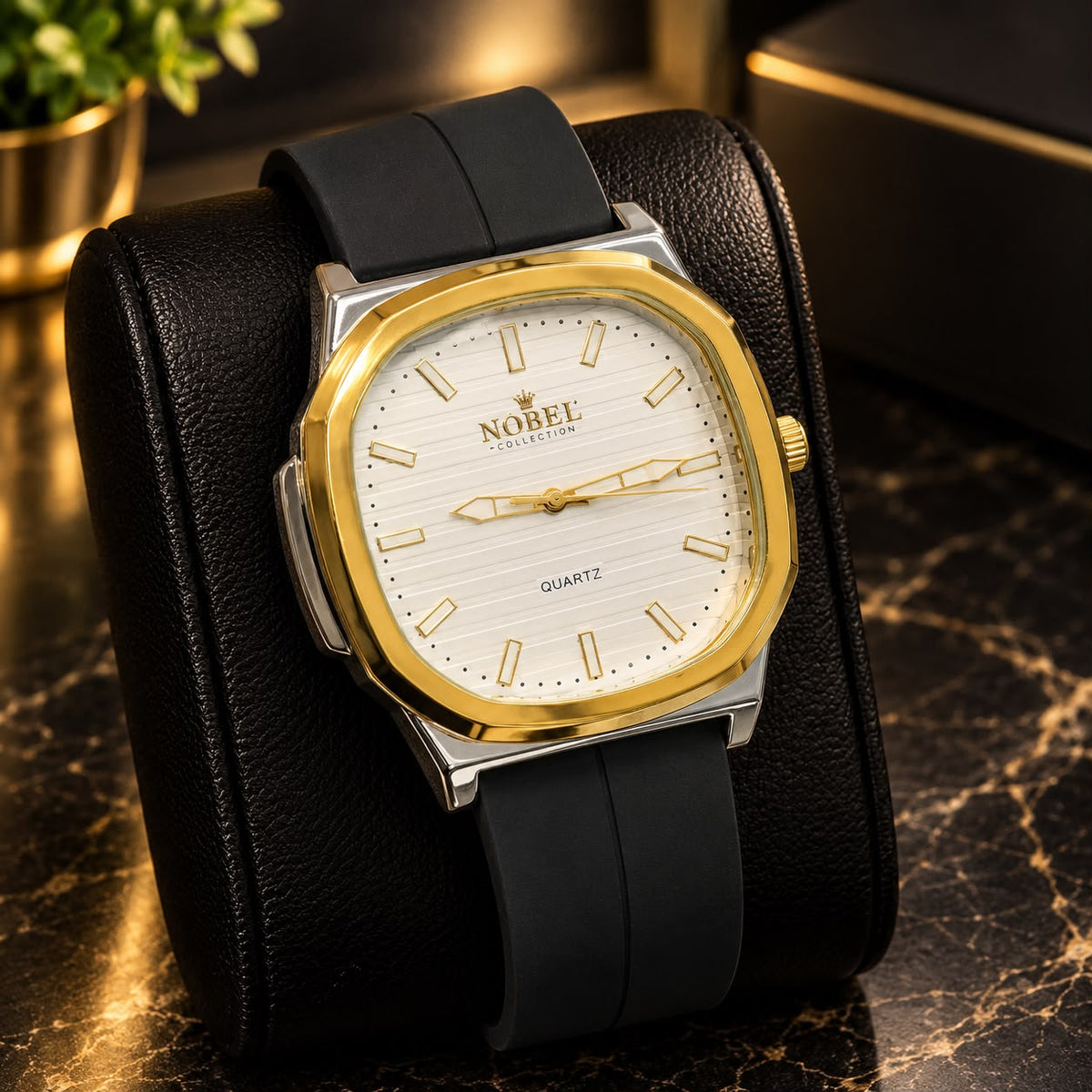 NOBEL Premium Luxury Men’s Watch – Silicone Strap with Magnetic Lock