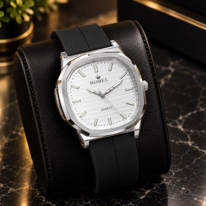NOBEL Premium Luxury Men’s Watch – Silicone Strap with Magnetic Lock