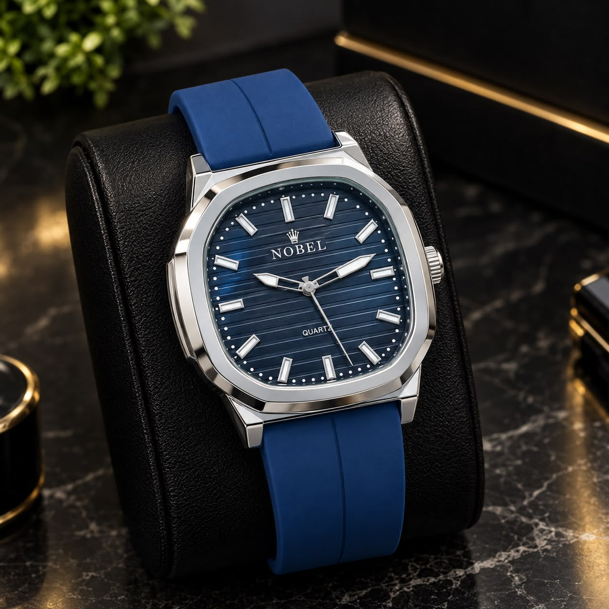 NOBEL Premium Luxury Men’s Watch – Silicone Strap with Magnetic Lock