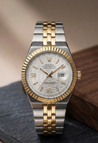 Rolex Honeycomb in Premium Quality Stainless Steel