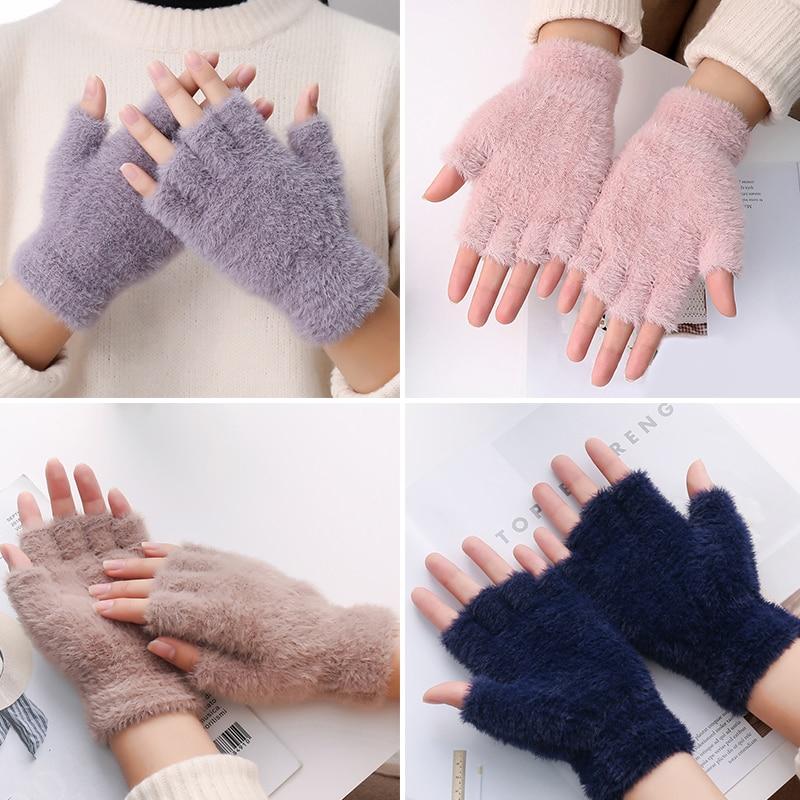 Half Finger Gloves for Women Girls