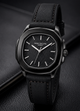 Megnet Lock Nautilus-Inspired Sports Watch – Textured Waffle Dial & Leather Strap