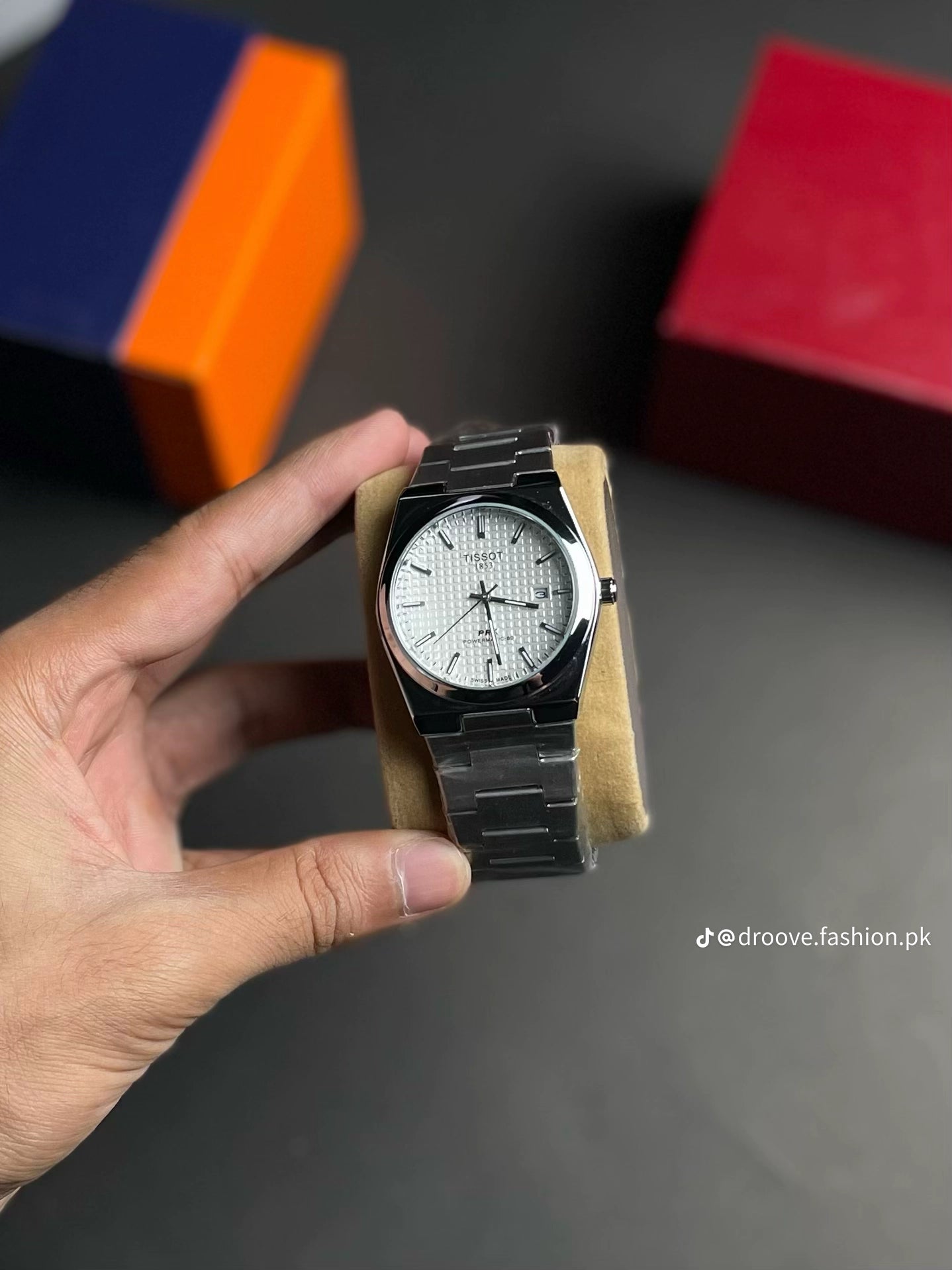 Tissot prx stainless steel with date. Premium Quality luxury watch